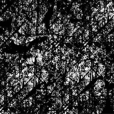 Çizikli tek renkli grafik poster tasarımı. Dokusu olan siyah beyaz arkaplan.