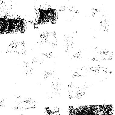 Karmaşık çiziklerle tek renkli yamalar. Dokusu olan siyah beyaz arkaplan.