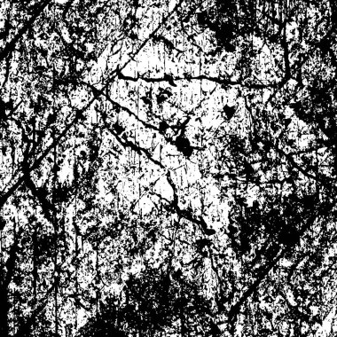 Sert monokrom deseni ve dağınık felçler. Dokusu olan siyah beyaz arkaplan.