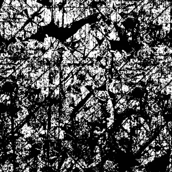 黒と白の質感のグランジの背景 元素の抽象的なパターン モノクローム版画 デザイン — ストックベクタ