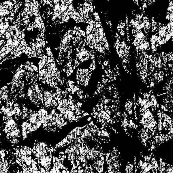 Grunge Tło Czarno Białe Tekstury Abstrakcyjny Wzór Pierwiastków Monochromatyczny Druk — Wektor stockowy