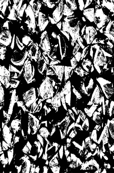 Grunge Black White Pattern Monochrome Particles Abstract Texture Background Cracks — Vector de stock