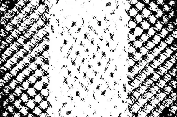 Grunge Black White Pattern Monochrome Particles Abstract Texture Background Cracks — Vettoriale Stock