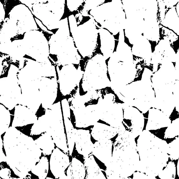 Grunge Vector Patrón Blanco Negro Fondo Abstracto Monocromo Elementos Grietas — Archivo Imágenes Vectoriales