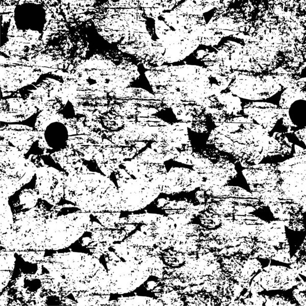 Черно Белый Вектор Рисунка Абстрактный Монохромный Фон Элементы Трещины Царапины — стоковый вектор