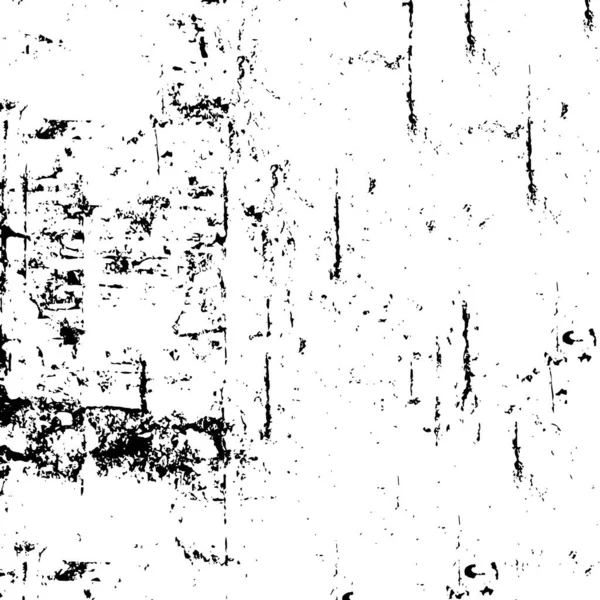 Черно Белый Вектор Рисунка Абстрактный Монохромный Фон Элементы Трещины Царапины — стоковый вектор