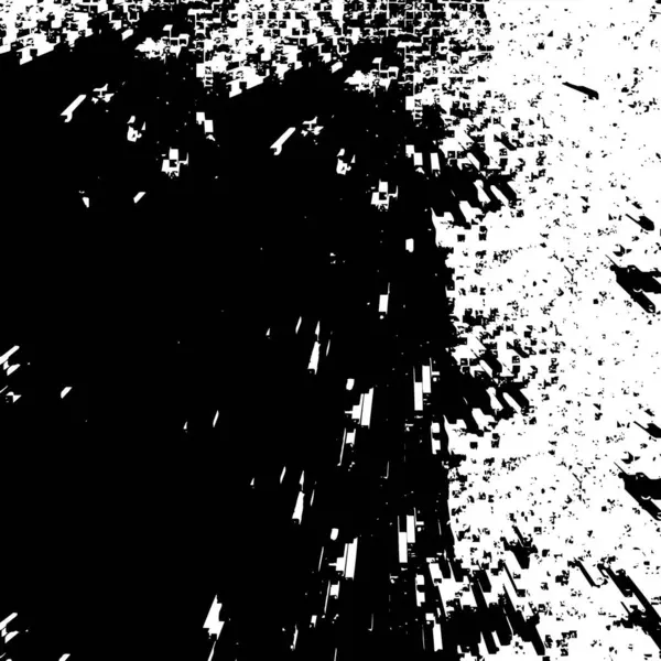 Grunge Vetor Padrão Preto Branco Fundo Abstrato Monocromático Elementos Rachaduras — Vetor de Stock