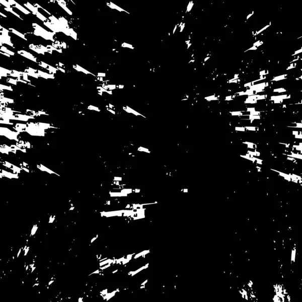 Grunge Vector Patrón Blanco Negro Fondo Abstracto Monocromo Elementos Grietas — Archivo Imágenes Vectoriales