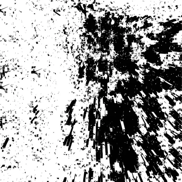 Czarno Biały Wektor Wzoru Grunge Abstrakcyjne Tło Monochromatyczne Elementy Pęknięcia — Wektor stockowy