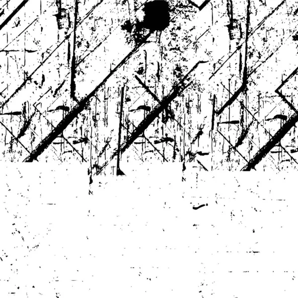 Grunge Černé Bílé Pozadí Skládající Geometrických Tvarů — Stockový vektor