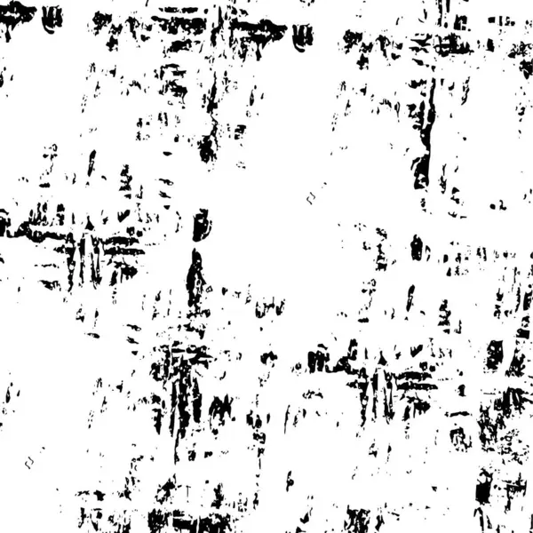 Grunge Monochromatický Vzor Neuspořádanými Škrábance Černobílé Pozadí Texturou — Stockový vektor
