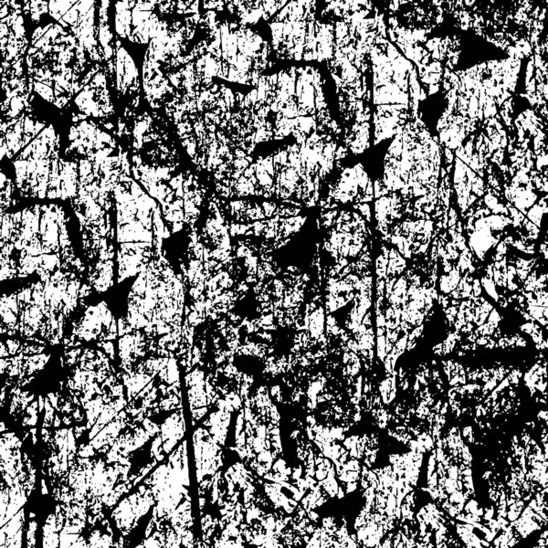 Монохромный Графический Дизайн Плаката Царапинами Черно Белый Фон Текстурой — стоковый вектор