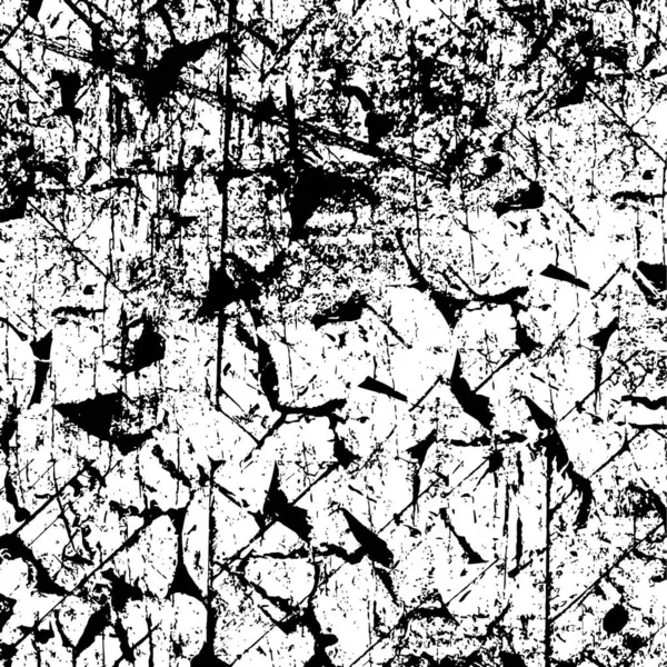 Монохромный Паттен Грязными Царапинами Черно Белый Фон Текстурой — стоковый вектор