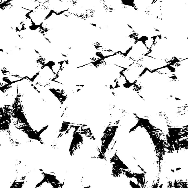 Монохромный Паттен Грязными Царапинами Черно Белый Фон Текстурой — стоковый вектор