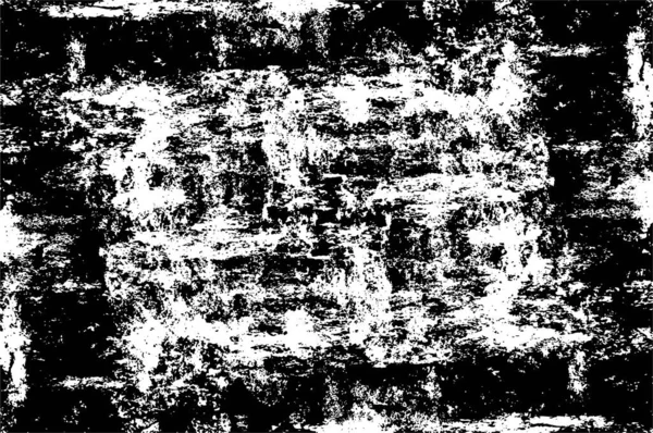 Монохромний Плакат Безладними Подряпинами Чорно Білий Фон Текстурою — стоковий вектор