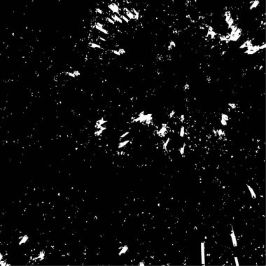 Grunge siyah beyaz desen. Monokrom parçacıkları soyut doku. Çatlakların, sürtünmelerin, çiplerin, lekelerin, mürekkep lekelerinin, çizgilerin arkaplanı.