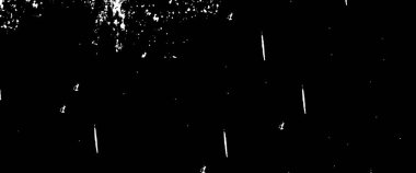 Grunge siyah beyaz desen. Monokrom parçacıkları soyut doku. Çatlakların, sürtünmelerin, çiplerin, lekelerin, mürekkep lekelerinin, çizgilerin arkaplanı.