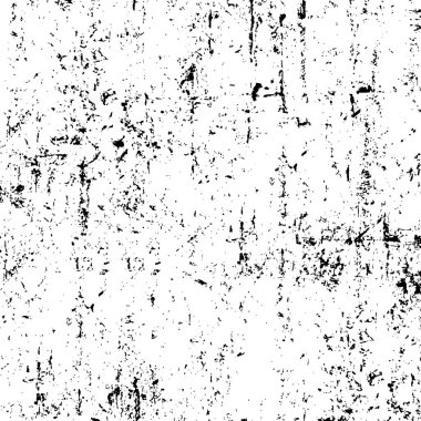 Grunge siyah beyaz desen. Monokrom parçacıkları soyut doku. Çatlakların, sürtünmelerin, çiplerin, lekelerin, mürekkep lekelerinin, çizgilerin arkaplanı.