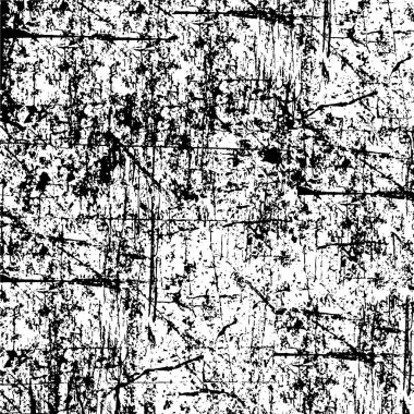 Grunge black and white pattern. Monochrome particles abstract texture. Background of cracks, scuffs, chips, stains, ink spots, lines. Dark design background surface. Gray printing element