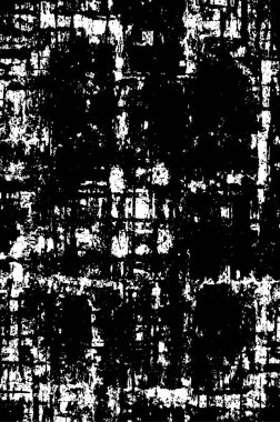 Grunge black and white pattern. Monochrome particles abstract texture. Background of cracks, scuffs, chips, stains, ink spots, lines. Dark design background surface. Gray printing element