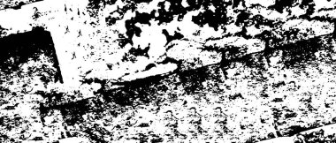 Grunge black and white pattern. Monochrome particles abstract texture. Background of cracks, scuffs, chips, stains, ink spots, lines. Dark design background surface. Gray printing element