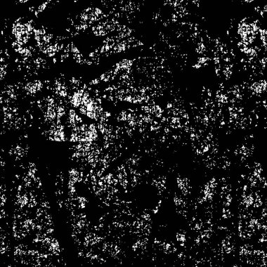 Pürüzlü, tırmalanmış, serpiştirilmiş grunge desenli tasarım. Kuru fırça darbeleri. Dokuları üst üste koy. Solmuş siyah - beyaz boyanmış kağıt dokusu. Çizim tasarımı. Poster, kapak, afiş, taklit, çıkartma düzeni için kullan.