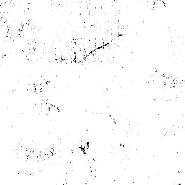 Vektör grunge dokusu. Siyah beyaz arka plan. Soyut monokrom resim koyu tonlarda solmuş bir efekt içerir