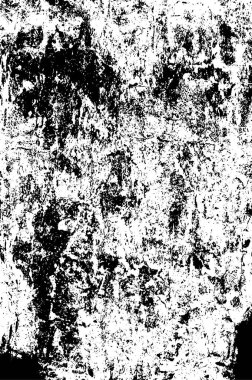 Vektör grunge dokusu. Siyah beyaz arka plan. Soyut monokrom resim koyu tonlarda solmuş bir efekt içerir