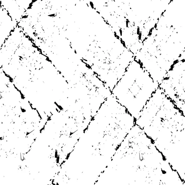 Rough Scratch Splatter Grunge Pattern Design Dry Brush Strokes Overlay — Stock Vector