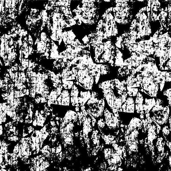 Векторна Текстура Гранжевого Накладання Чорно Білий Фон Абстрактне Монохромне Зображення — стоковий вектор