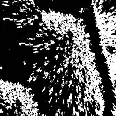 Çizik ve çiziklerle dolu siyah beyaz bir arka plan. Soyut vektör illüstrasyonu.