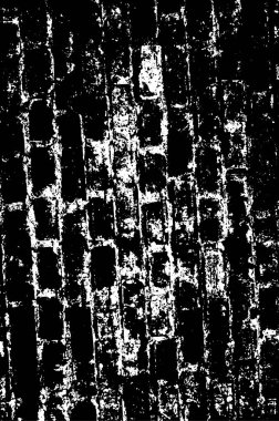 Grunge üst üste biniyor. Soyut siyah-beyaz vektör arkaplanı. Kirli desenli tek renkli vintage yüzey. 