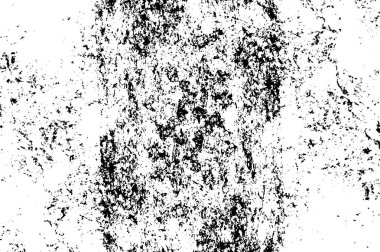 Grunge üst üste biniyor. Soyut siyah-beyaz vektör arkaplanı. Kirli desenli tek renkli vintage yüzey. 