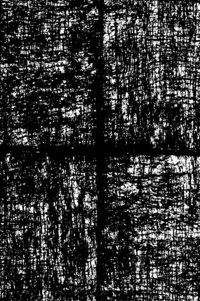 Fondo Angustiado Textura Blanco Negro Con Arañazos Líneas Vector Abstracto — Archivo Imágenes Vectoriales