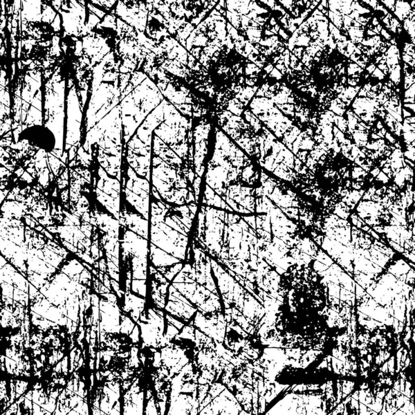 Тривожний Фон Чорно Білій Текстурі Подряпинами Лініями Абстрактна Векторна Ілюстрація — стоковий вектор