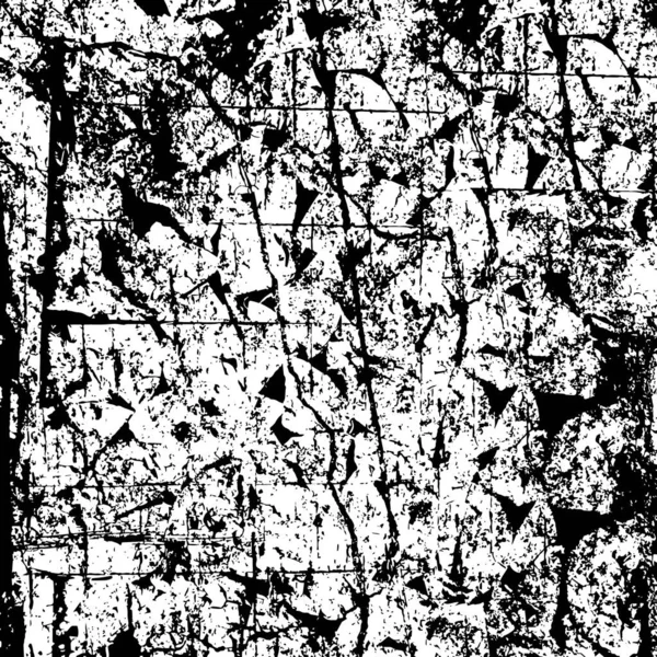 Стресова Текстура Тріснутого Гранжевого Фону Абстрактний Напівтоновий Векторна Ілюстрація — стоковий вектор
