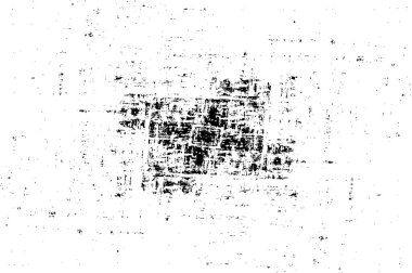 Çatlamış beton, taş ya da asfalt tabakasının gergin dokusu. Grunge 'un arka planı. bir yarım ton vektör illüstrasyonu