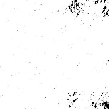 Sert siyah-beyaz dokular. Grunge 'un geçmişi. Soyut doku etkisi. Vektör İllüstrasyonu