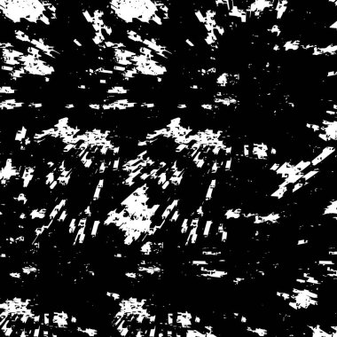 Sert siyah-beyaz dokular. Grunge 'un geçmişi. Soyut doku etkisi. Vektör İllüstrasyonu