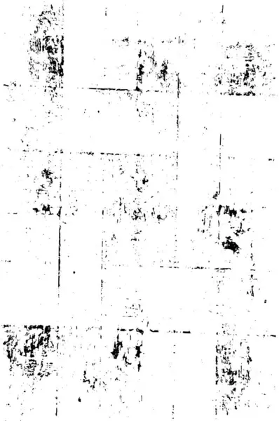 Beunruhigende Überlagerungstextur Aus Staubbeton Rissiger Abgeblätterter Asphalt Abstrakter Halbtonhintergrund — Stockvektor