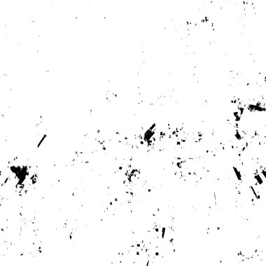 Grunge üst üste biniyor. Soyut siyah-beyaz vektör arkaplanı. Çatlak, leke ve noktalarda kirli desenli tek renkli klasik yüzey. Karanlık korku tarzında eski bir duvar.