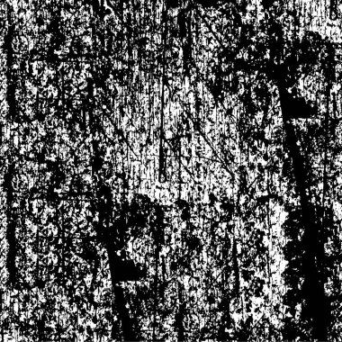 Sert, çizik, sıçramış grunge desenli fırça darbeleri. Dokuları üst üste koy. Siyah-beyaz boyanmış kağıt dokusu. Skeç grunge tasarımı. Poster, kapak, afiş, taklit, çıkartma düzeni için kullan