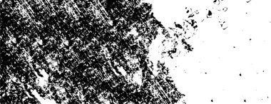 Sert, çizik, sıçramış grunge desenli fırça darbeleri. Dokuları üst üste koy. Siyah-beyaz boyanmış kağıt dokusu. Skeç grunge tasarımı. Poster, kapak, afiş, taklit, çıkartma düzeni için kullan