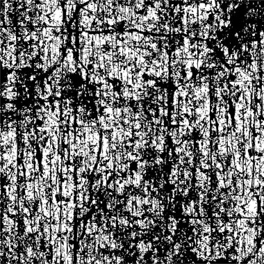 Sert, çizik, sıçramış grunge desenli fırça darbeleri. Dokuları üst üste koy. Siyah-beyaz boyanmış kağıt dokusu. Skeç grunge tasarımı. Poster, kapak, afiş, taklit, çıkartma düzeni için kullan