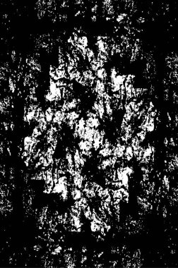 Sert siyah-beyaz dokular. Grunge 'un geçmişi. Soyut doku etkisi. Vektör İllüstrasyonu. 