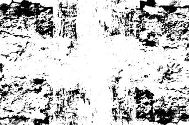 Sert, çizik, sıçramış grunge desenli fırça darbeleri. Dokuları üst üste koy. Siyah-beyaz boyanmış kağıt dokusu. Skeç grunge tasarımı. Poster, kapak, afiş, taklit, çıkartma düzeni için kullan