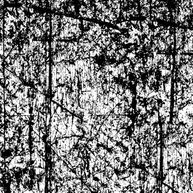 Sert, çizik, sıçramış grunge desenli fırça darbeleri. Dokuları üst üste koy. Siyah-beyaz boyanmış kağıt dokusu. Skeç grunge tasarımı. Poster, kapak, afiş, taklit, çıkartma düzeni için kullan