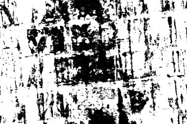 Sert, çizik, sıçramış grunge desenli fırça darbeleri. Dokuları üst üste koy. Siyah-beyaz boyanmış kağıt dokusu. Skeç grunge tasarımı. Poster, kapak, afiş, taklit, çıkartma düzeni için kullan