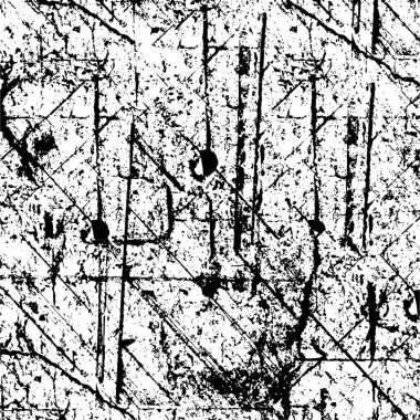 Sert, çizik, sıçramış grunge desenli fırça darbeleri. Dokuları üst üste koy. Siyah-beyaz boyanmış kağıt dokusu. Skeç grunge tasarımı. Poster, kapak, afiş, taklit, çıkartma düzeni için kullan