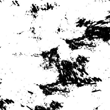 Sert, çizik, sıçramış grunge desenli fırça darbeleri. Dokuları üst üste koy. Siyah-beyaz boyanmış kağıt dokusu. Skeç grunge tasarımı. Poster, kapak, afiş, taklit, çıkartma düzeni için kullan
